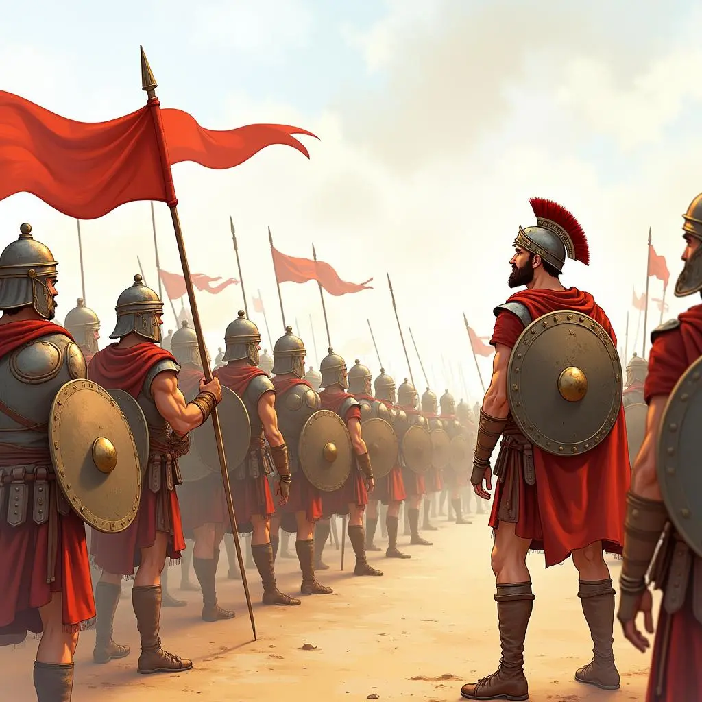 阿喀琉斯与士兵交谈