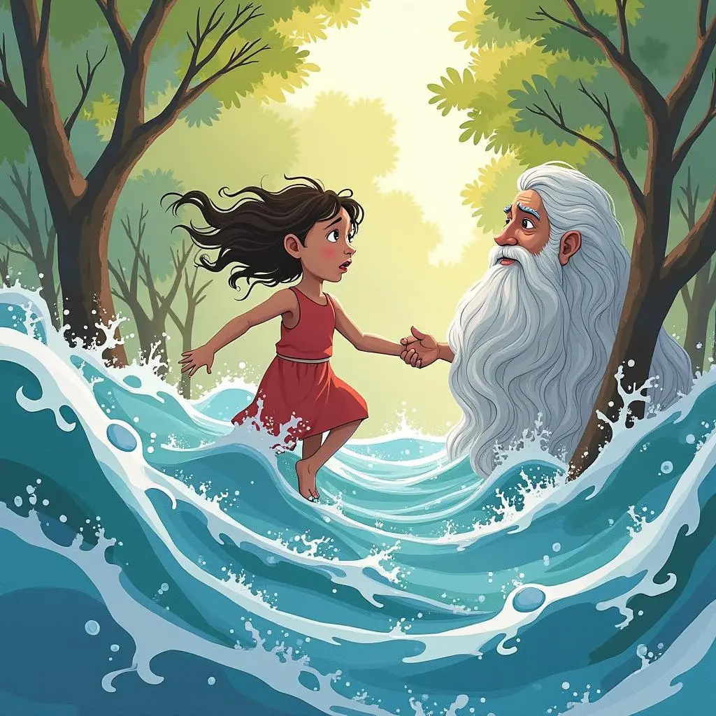 达芙妮向父亲求救