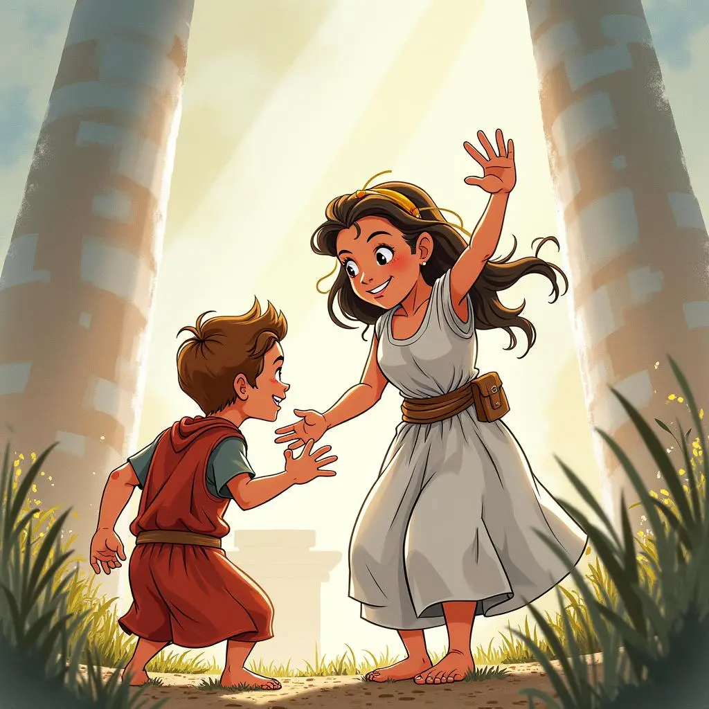 阿拉克涅向雅典娜挑战