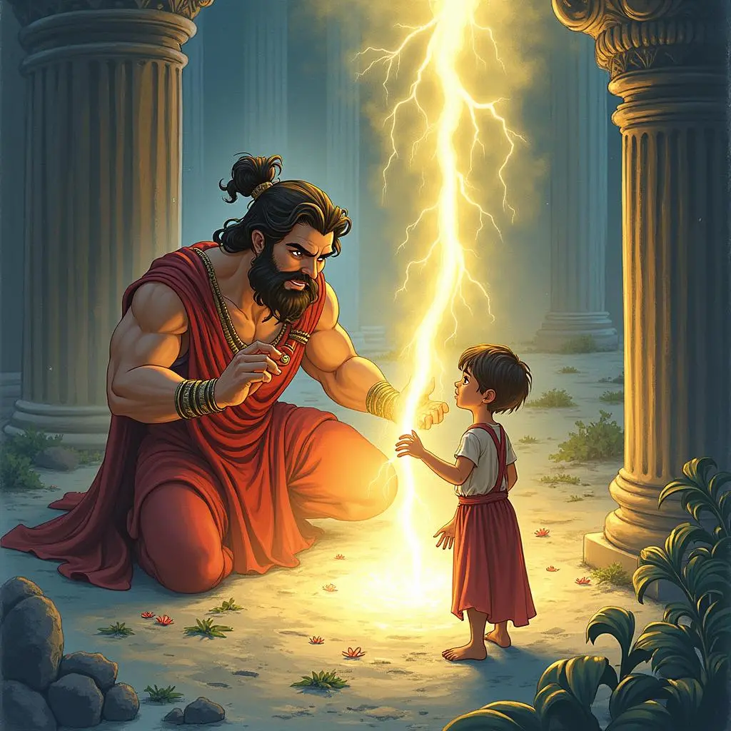 雅典娜对阿拉克涅做出惩罚