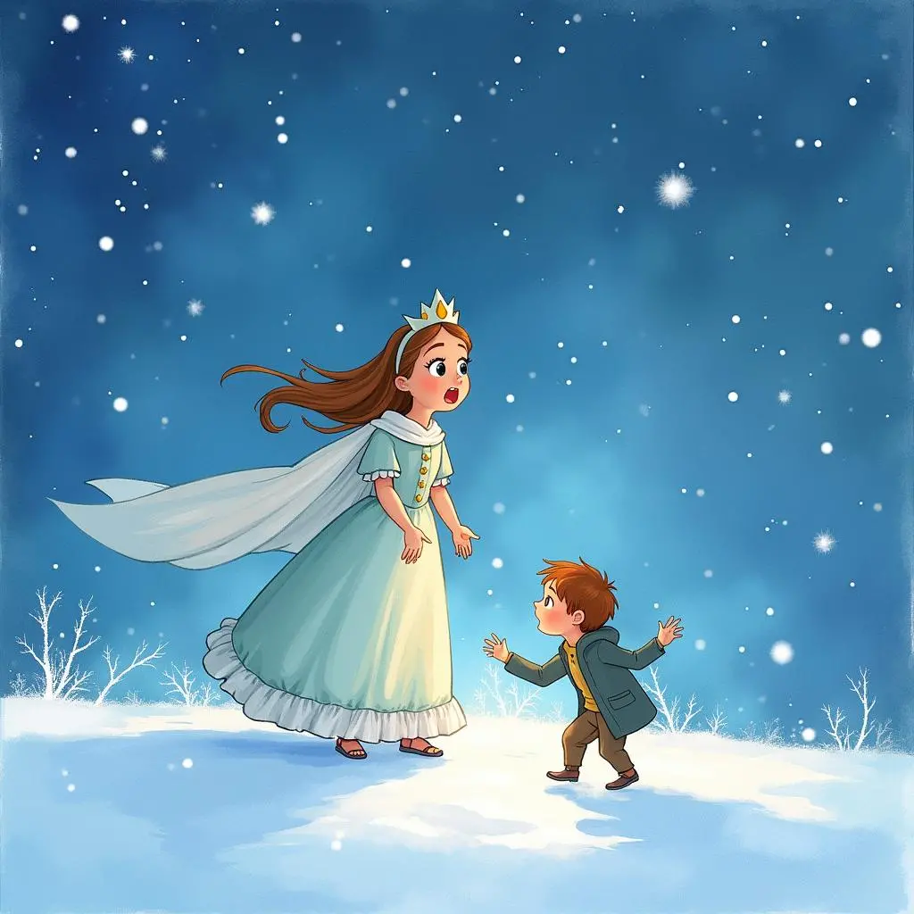 公主发现小男孩