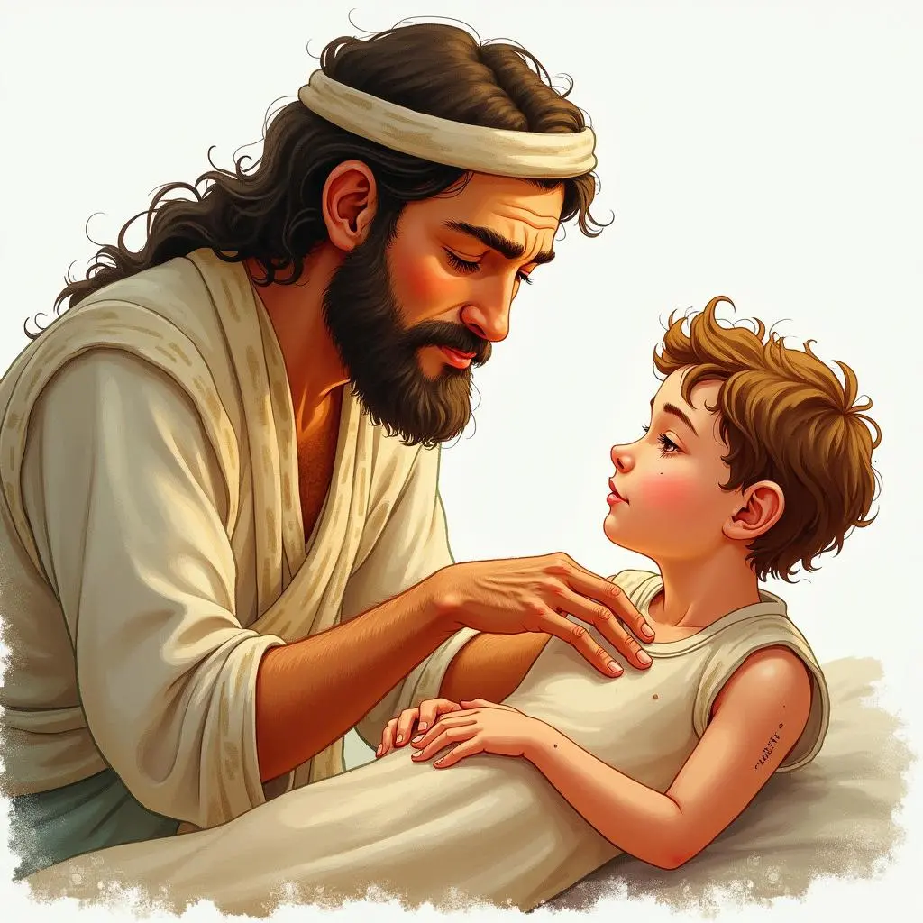 阿斯克勒庇俄斯救治农夫