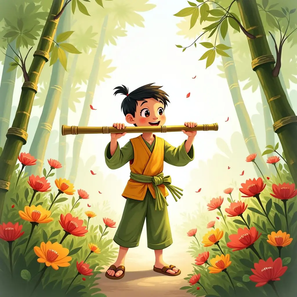 小和与村民一起