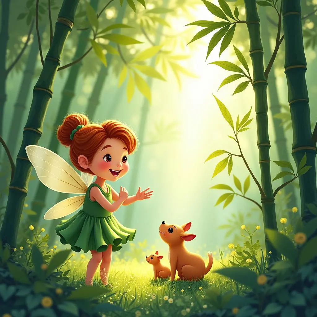 仙子与小动物对话