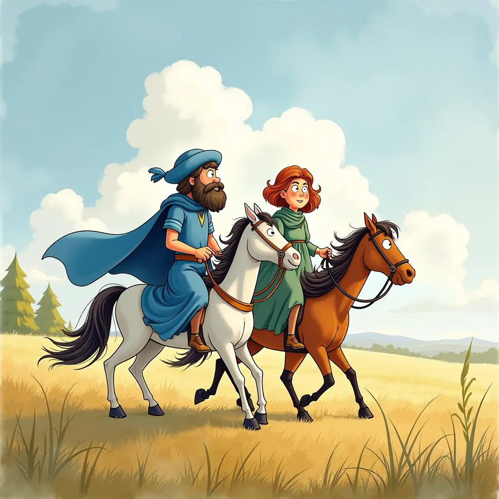 蓝胡子带新娘回家