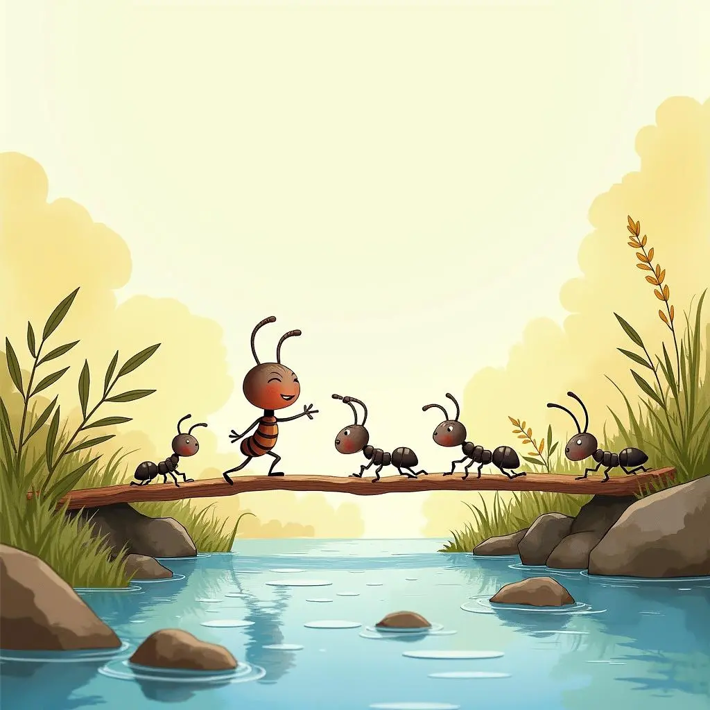 阿强帮助伙伴过桥