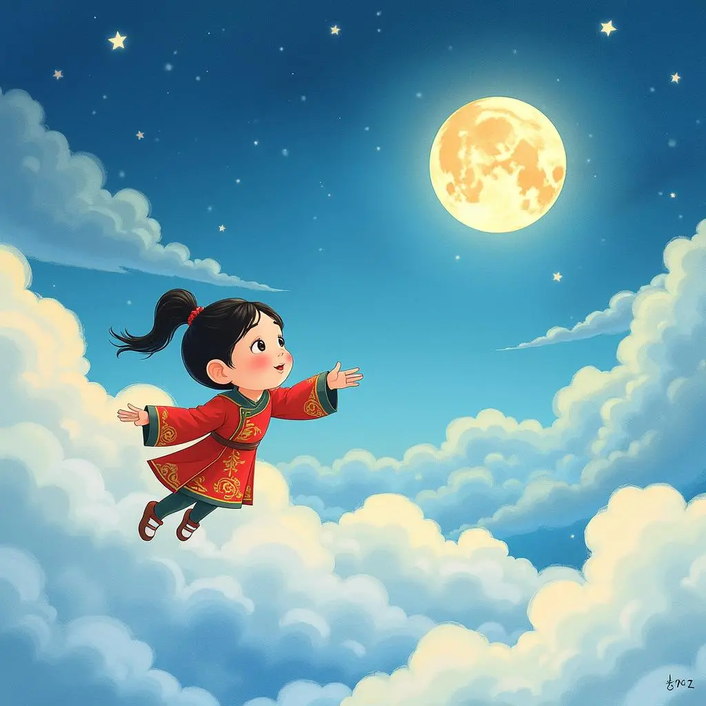 嫦娥飞向月亮