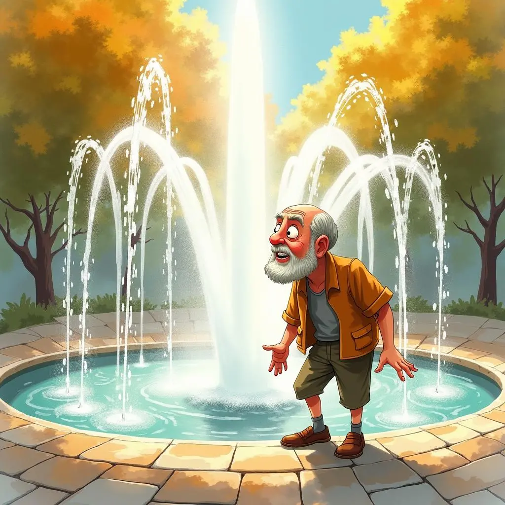 老人也被吸引过来