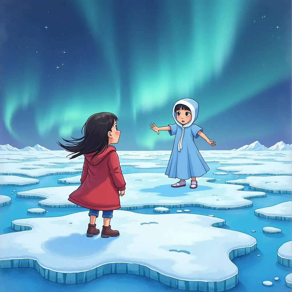 小女孩与精灵拯救冰原