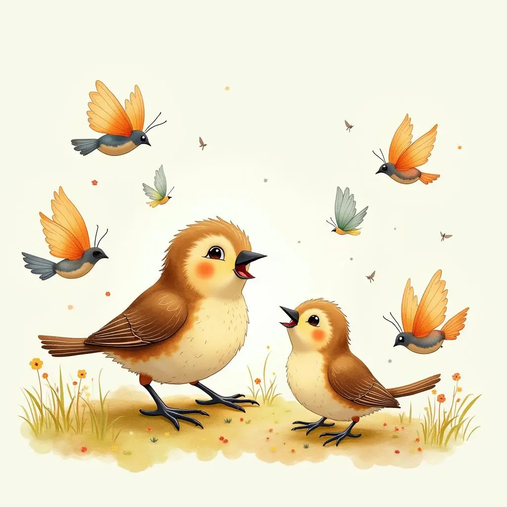 小麻雀收获幸福