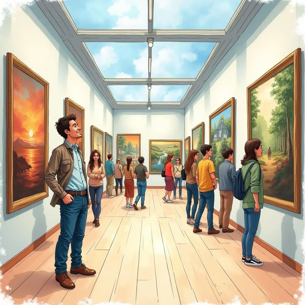 卢卡的大型个人画展