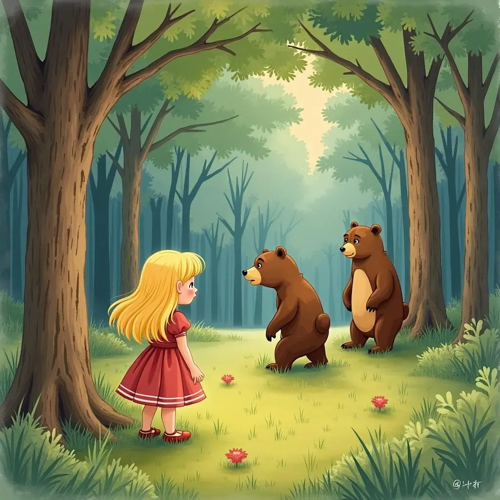 金发女孩意识到错误