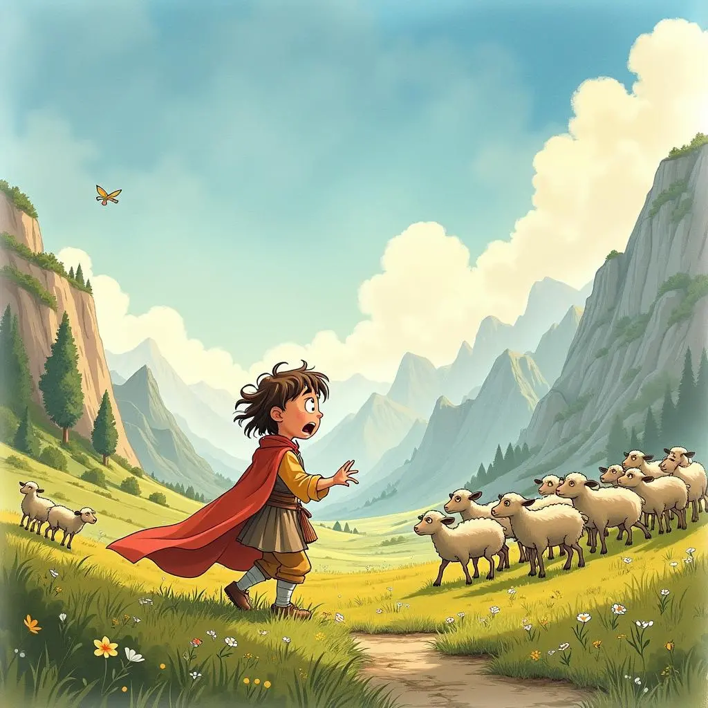 汉斯被赶到山谷