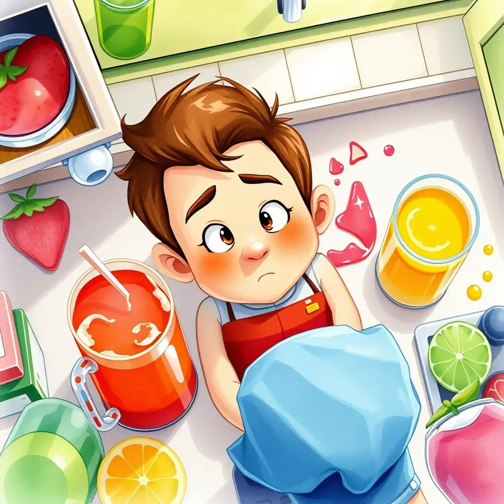 小梦拿着彩虹石