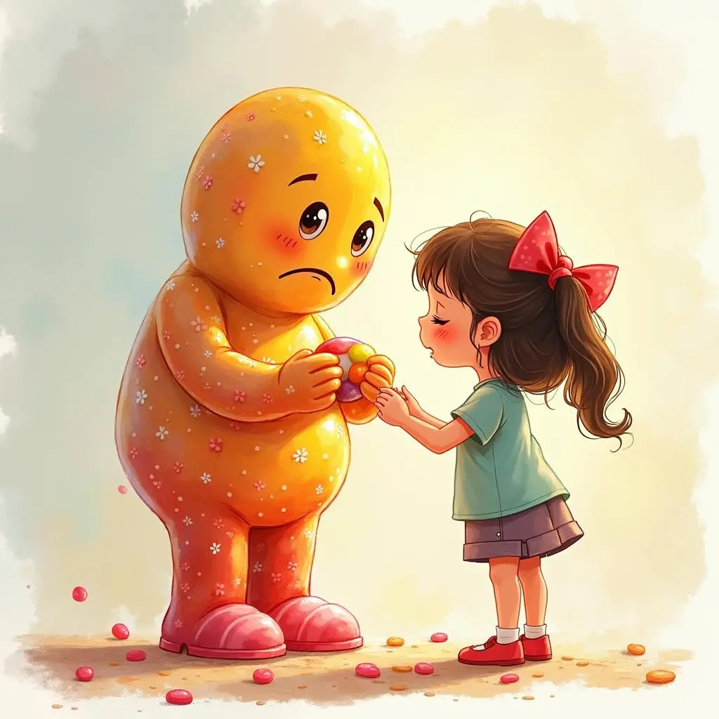 小梦安慰小糖果人