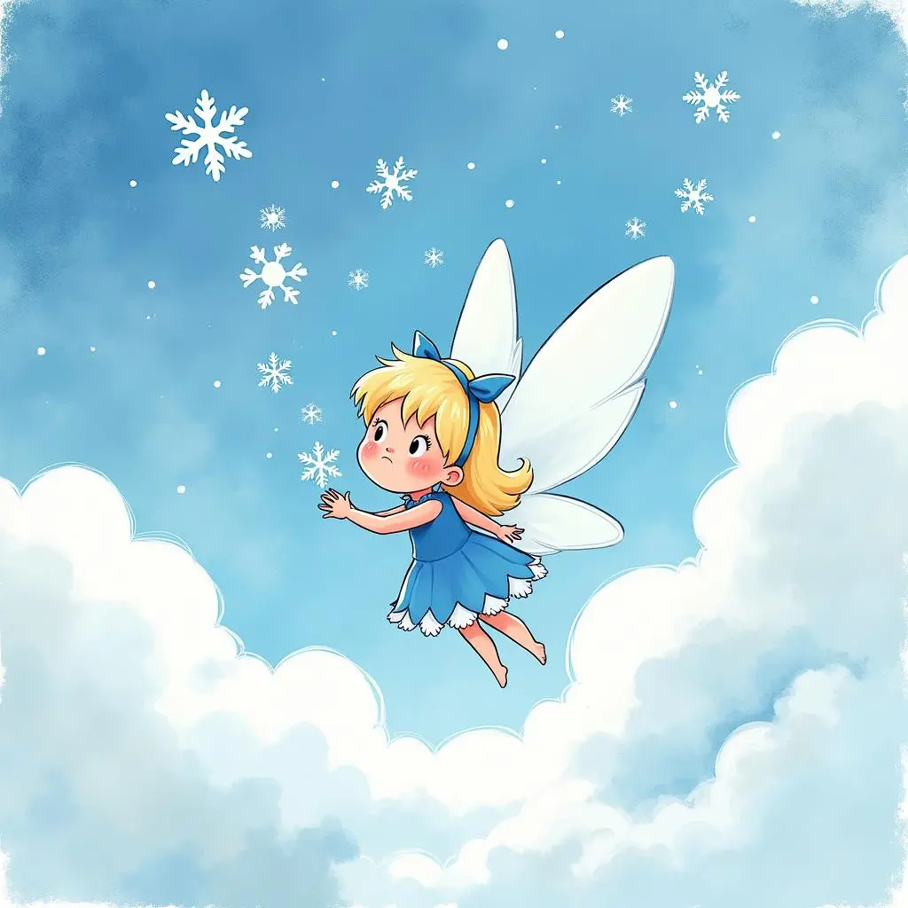 雪花仙子收集水汽