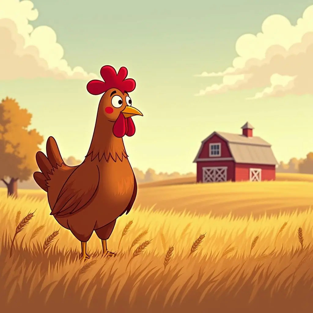 小红母鸡