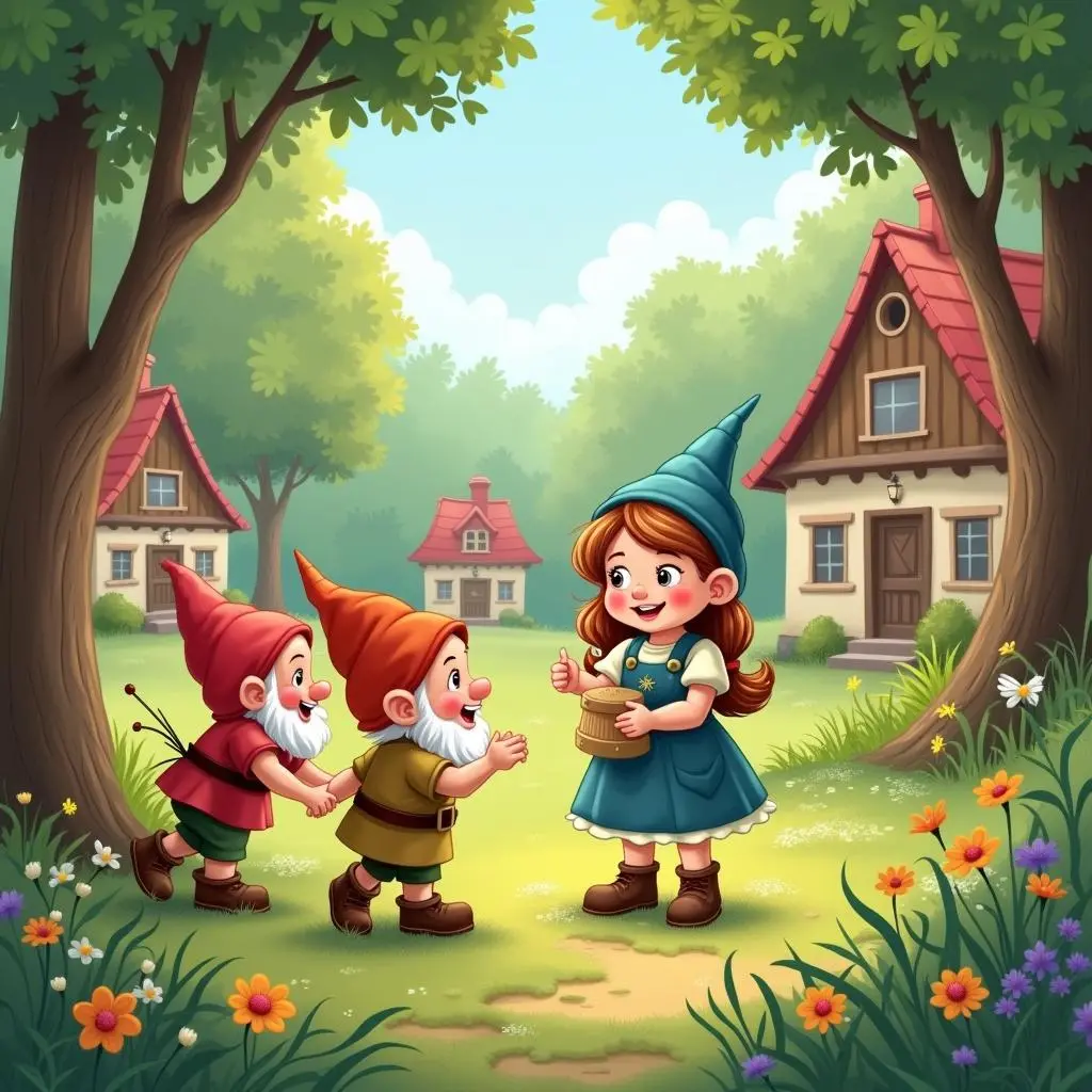 森林里的三个小矮人