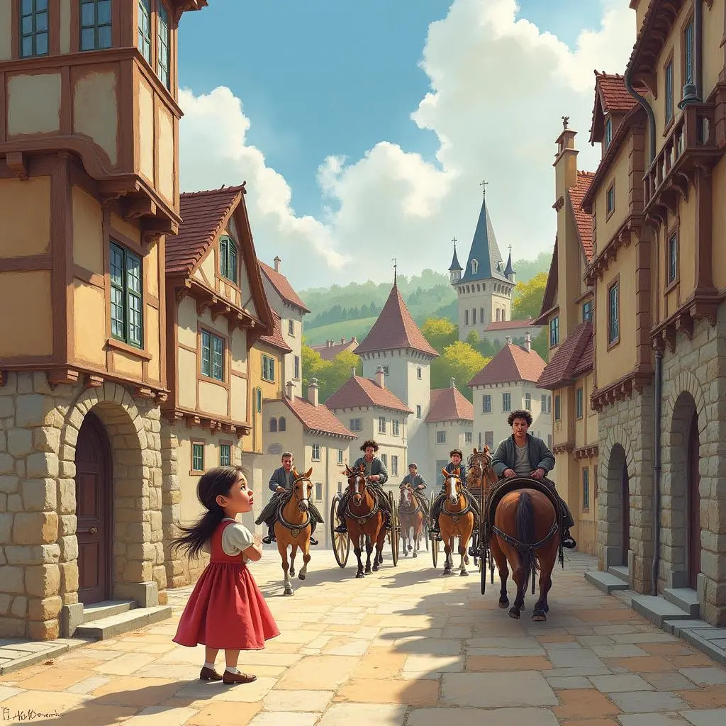 露西来到中世纪法国