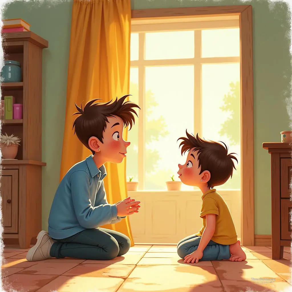 皮埃尔和露西在交谈