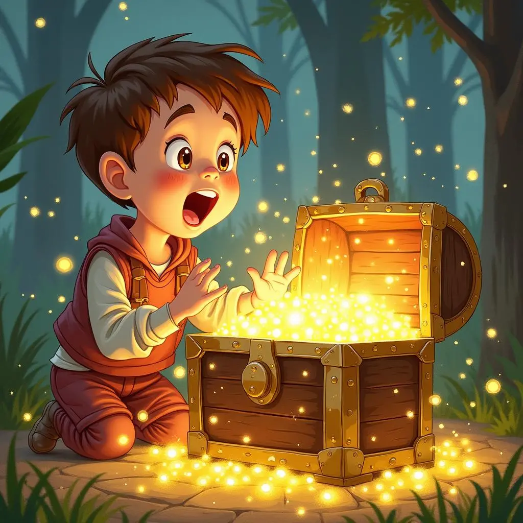 找到宝藏的惊喜